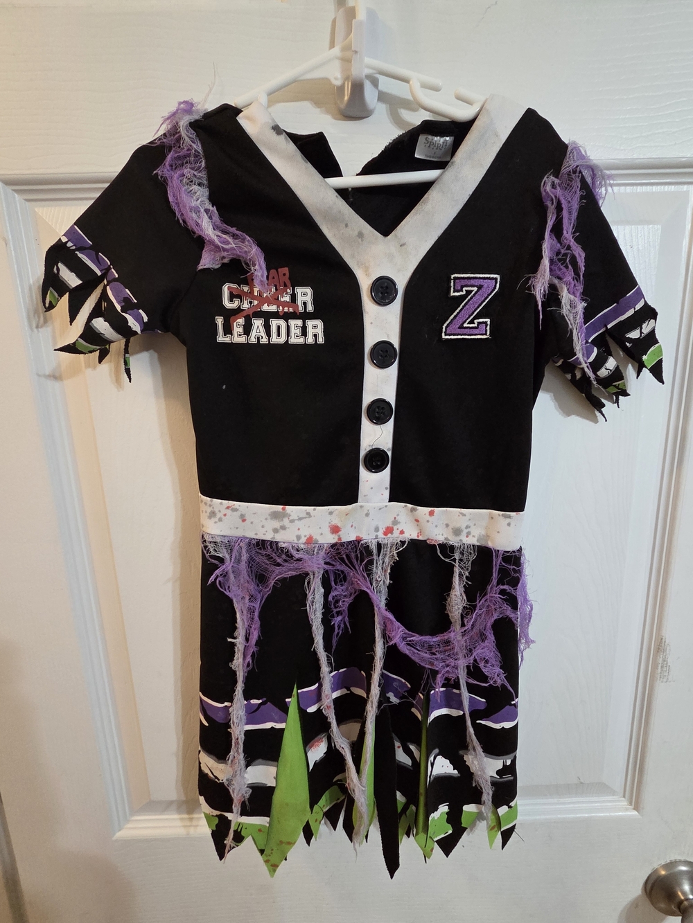 Zombie Cheerleader Costume Dress